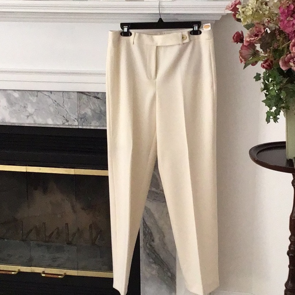 Talbots size 10 off white pants never worn good condition
